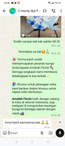 Testimonial Standing Flower bulagor