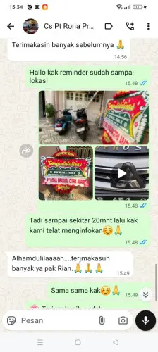 Testimonial Papan Bunga bulagor